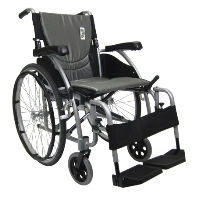 Karman S-Ergo 115 Ultra Lightweight Ergonomic Wheelchair with Swing Away Footrest and Quick Release Wheels